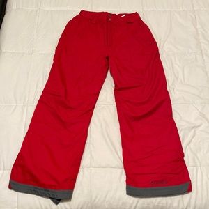 Columbia Men's Red Snow pants Omni Tech Medium